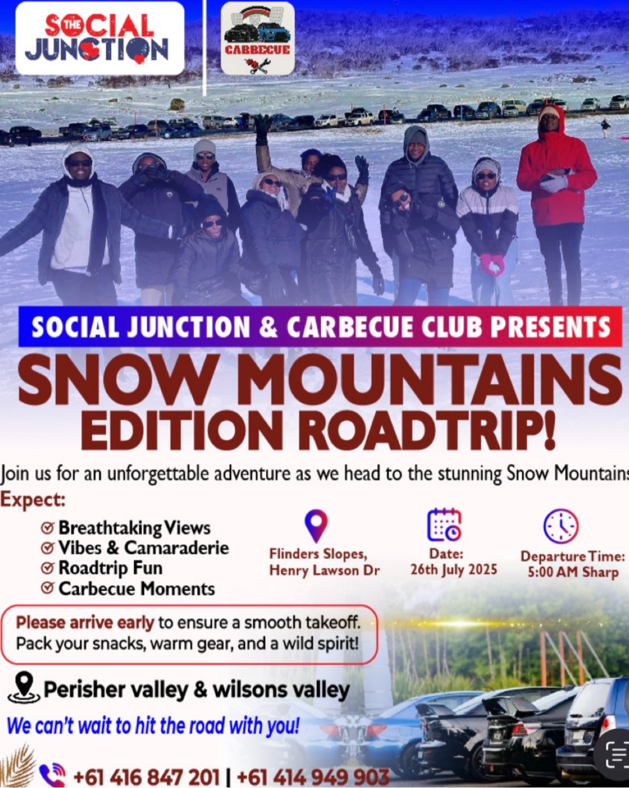Snow Mountains Roadtrip Edition poster
