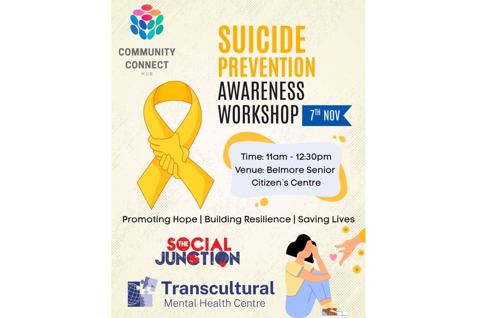 Together for Hope — Suicide Prevention Awareness Workshop poster